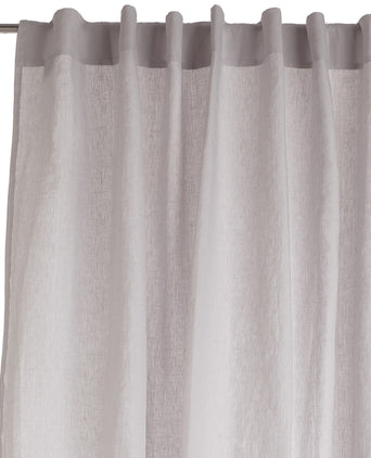 Cataya curtain, light grey & light pink, 100% linen