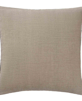 Amreli cushion cover, dark blue & natural, 100% cotton & 100% linen