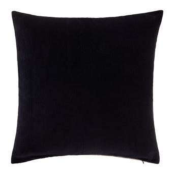 Amreli cushion cover, dark blue & natural, 100% cotton & 100% linen