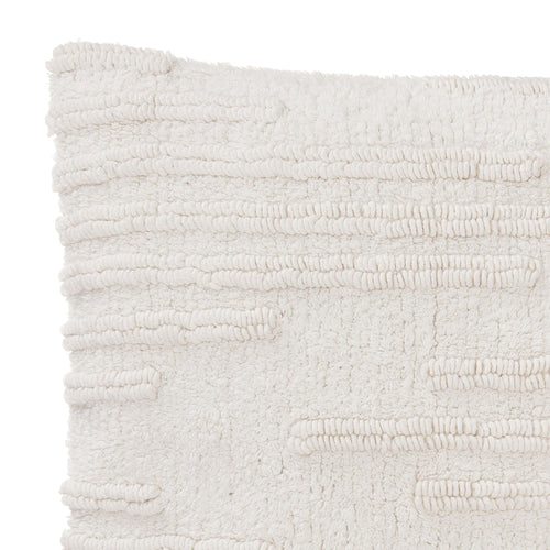 Usari Cushion, natural white, 100% cotton | URBANARA