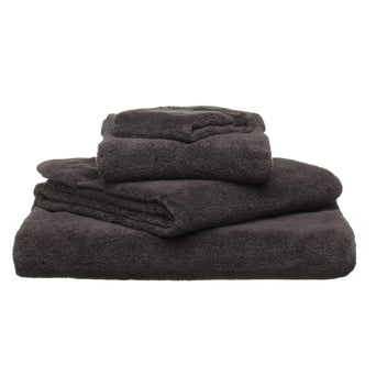 Alvito hand towel, charcoal, 100% zero twist cotton