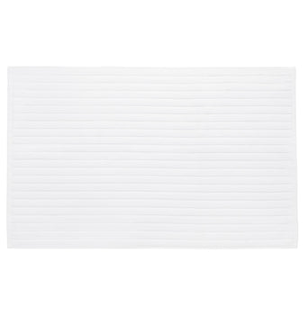 Alvito bath mat, white, 100% zero twist cotton