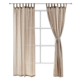 Cuyabeno Curtain taupe, 100% linen