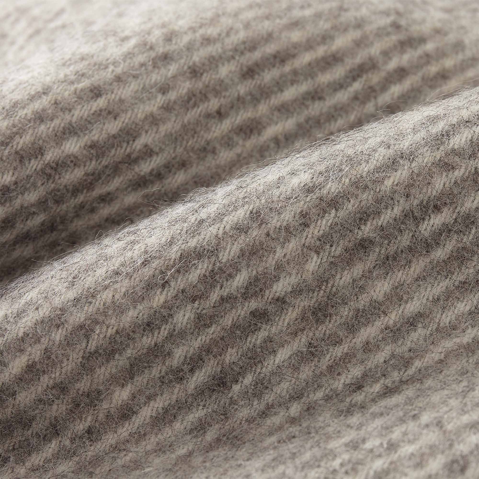 Gotland Wool Blanket, grey & cream | URBANARA
