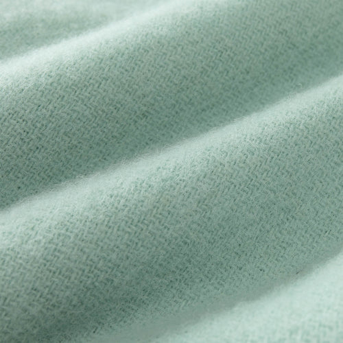 Miramar Wool Blanket, mint, 100% lambswool | URBANARA